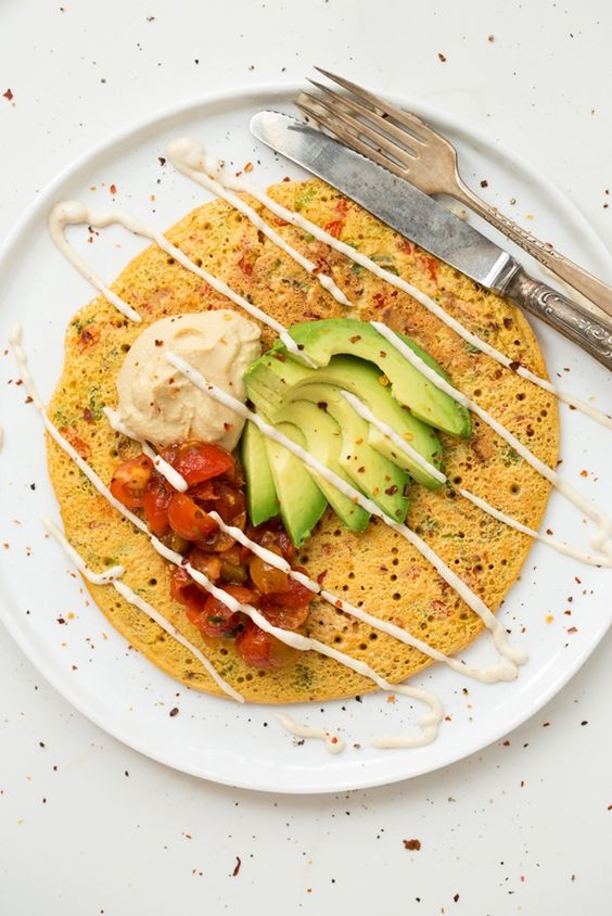 pancake day chickpea savoury